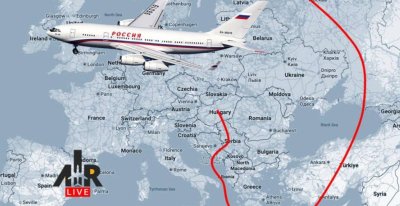 Какъв маршрут ще поеме самолетът на Путин до Будапеща за срещата с Тръмп?
