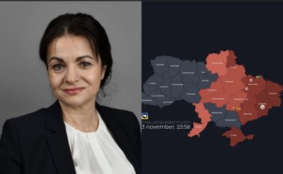 Председателят на постоянната комисия за гражданите Росица Кирова бе изведена в бомбоубежище, заради среднощната атака на Измаил, Одеска област