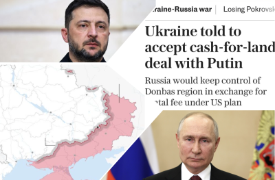 The Telegraph: На Украйна е наредено да приеме сделката &bdquo;пари срещу земя&ldquo; с Путин