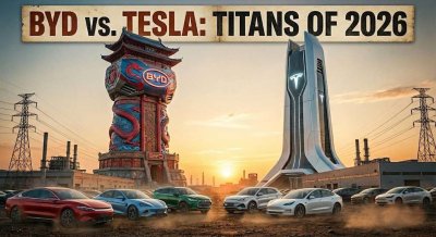 BYD срещу Tesla: Кой ще е новият крал на електромобилите през 2026?
