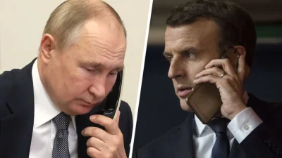Елисейският дворец приветства готовността на Путин за разговор с Макрон