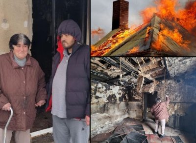 ТРАГЕДИЯ! Пожар остави майка и незрящия ѝ син без дом: За минути загубихме всичко!