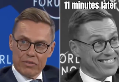 Финландският президент Стуб смени мнението си за 12 минути (ВИДЕО)
