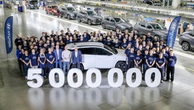 Hyundai отбеляза 5 милиона произведени коли в Чехия