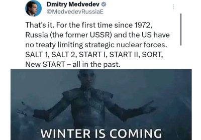 Медведев: Зимата идва