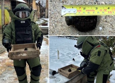 Военни обезвредиха бойна граната до къща в Плевенско