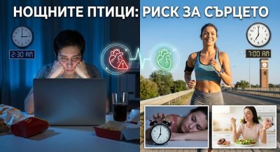 "Нощните птици" и рискът от инфаркт: Защо късното лягане е опасно?