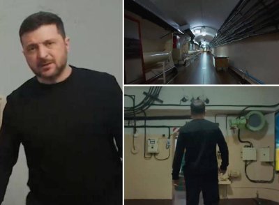 Зеленски показа къде е прекарал първите години от инвазията: Работех от бункера (СНИМКИ)