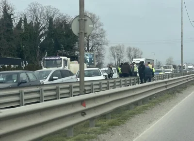 Голямо задръстване на околовръстното в София заради катастрофа