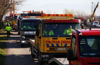 Браншът на пътната помощ протестира на Софийския околовръстен път