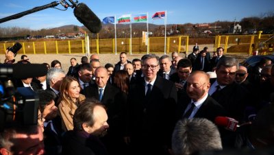 Радев, Вучич и Алиев пуснаха в експлоатация интерконектора България - Сърбия