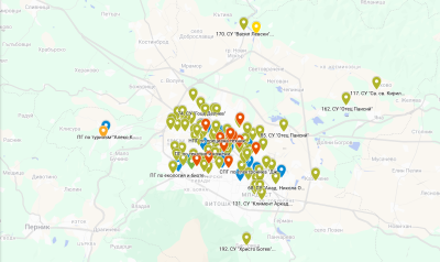 В улеснение на 7-класниците: Интерактивна карта на училищата в София