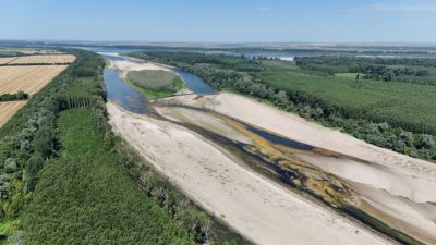 Рекордно нисък Дунав блокира конвои и създава риск за корабоплаването