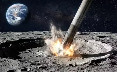 Кадри от Луната: Ракета на SpaceX остави огромен кратер (СНИМКИ)