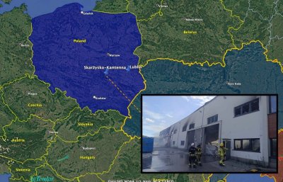 Пожар избухна в полски завод за дронове, подозират саботаж