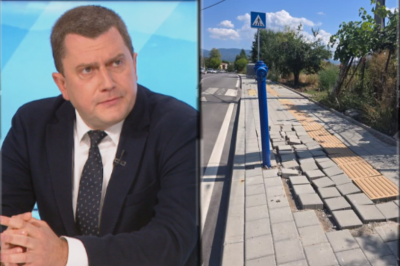 Идиотиите в Перник нямат край! Вижте им новия тротоар! Добре ли е?