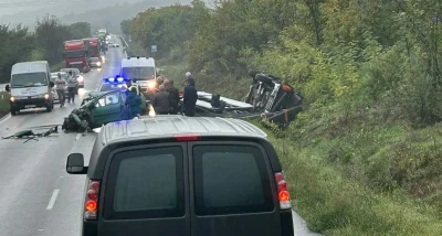 Катастрофа затвори пътя София - Варна край Лясковец, има пострадал
