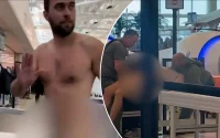 Пиян българин се съблече чисто гол, тича и се търкаля на летище в САЩ (ВИДЕО)
