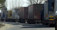 15 км опашка от камиони от турска страна на ГКПП Лесово/Хамзабейли