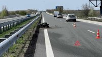 Катастрофа на АМ &bdquo;Хемус&ldquo;, моторист е в тежко състояние