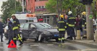 Катастрофа затруднява движението в центъра на София (СНИМКИ)
