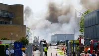 Голям пожар избухна в офис сграда, собственост на голяма фармацевтична група в Копенхаген (ВИДЕО)