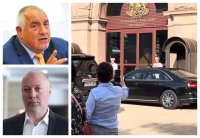 Лидерът на ГЕРБ пристигна в президенството за получаване на първия мандат заедно с Росен Желязков (ВИДЕО)
