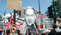 Сблъсъци на протест в защита на Палестина пред израелското консулство в Чикаго (ВИДЕО)