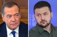 Медведев за Зеленски: Престъпник, наркоман, гнида