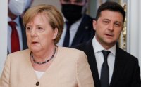 Ангела Меркел: Зеленски ме направи изкупителна жертва за решенията от срещата на НАТО през 2008 г.
