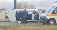 Зрелищна катастрофа блокира Околовръстно шосе на София