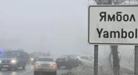 Верижна катастрофа с осем коли на пътя Ямбол-Кукорево