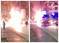 Пожар изпепели автобус в София &ndash; няма пострадали