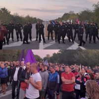 СИГНАЛ ДО MEDIAMALL! Полицията ползва сълзотворен газ и плаши борещите се за бъдещето си миньори и енергетици със водно оръжие! Има граждани в болница!