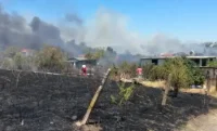 Голям пожар в местността Острицата край Бургас унищожи 25 къщи, обявена е евакуация (ВИДЕО)