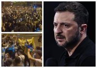 Хиляди протестират в Киев срещу Зеленски и закон, ограничаващ антикорупционните агенции (ВИДЕО)