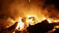 Пожар в цех за пелети край Стара Загора