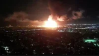   Пожар в нефтена рафинерия близо до Санкт Петербург след удар с дрон