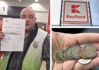 Скандал в &bdquo;Кауфланд&ldquo; заради еврото: Клиент блокира каса и иска ресто в лева (ВИДЕО)