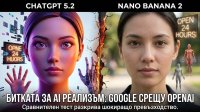 Сравнителен анализ: Възможностите на ChatGPT 5.2 и Nano Banana 2 при генериране на графично съдържание