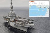 Моряк разкри позицията на френския самолетоносач с мобилна апликация