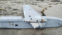 Морето изхвърли части от военен дрон край Бургас (ВИДЕО)