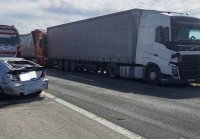 Временна организация на движението на Автомагистрала &bdquo;Хемус&ldquo; край Шумен след инцидент