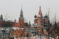 Снежна буря в Москва повали дървета и анулира полети