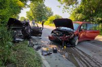 Челен сблъсък край Разград прати петима души в болница (СНИМКА)