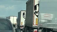 Глобиха украински тираджия с износени гуми на АМ Тракия