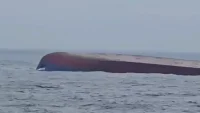 Военноморските сили потопиха частично &bdquo;Хорив&ldquo; край Шабла, корабът вече не дрейфува към брега